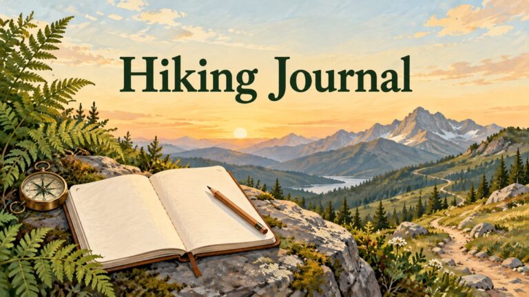 Hiking Journal illustrated cover