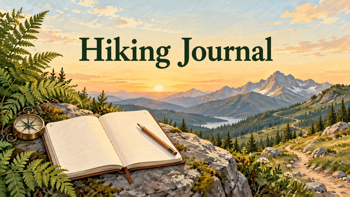 Hiking Journal illustrated cover