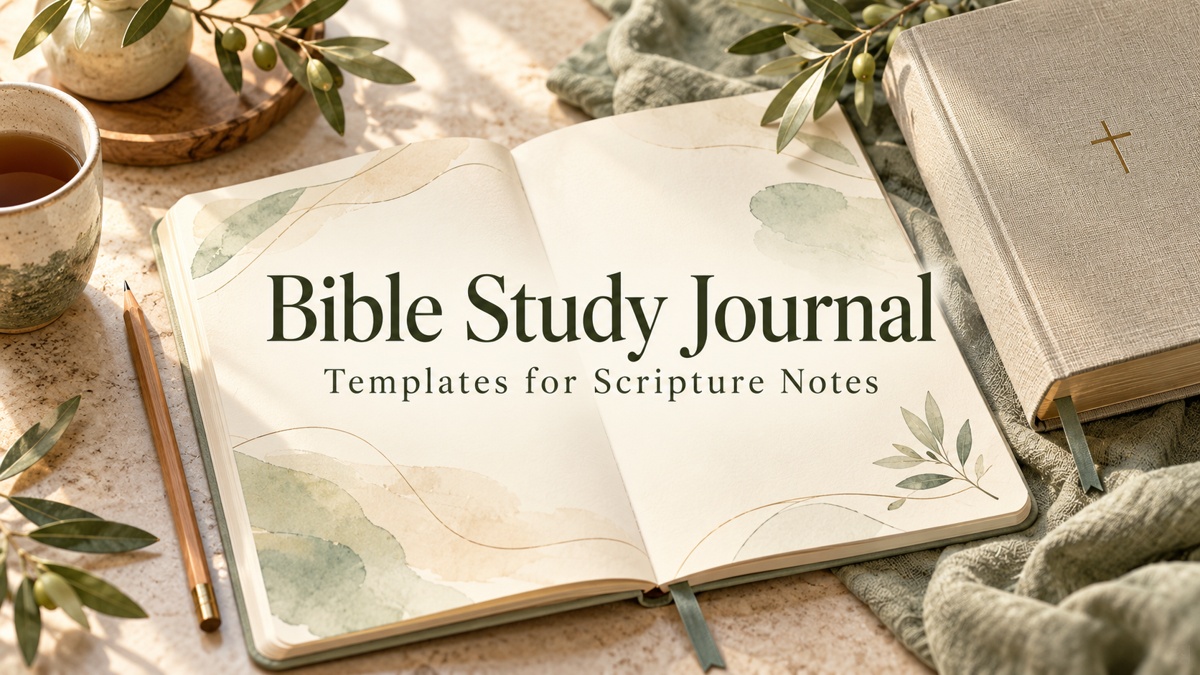 Bible Study Journal illustrated article cover