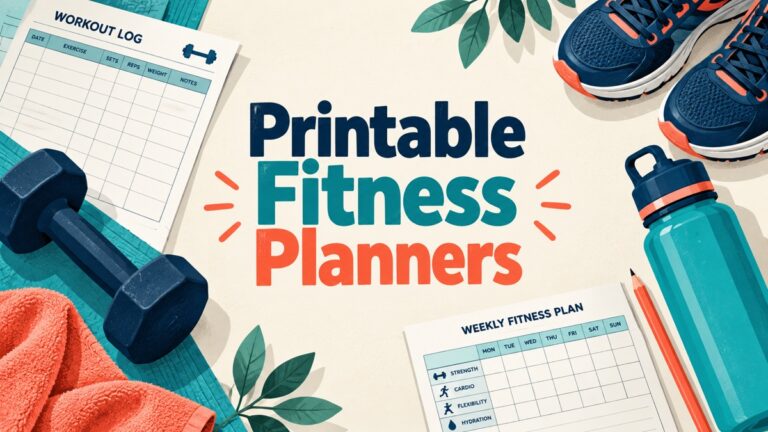 Printable Fitness Planners illustrated article cover