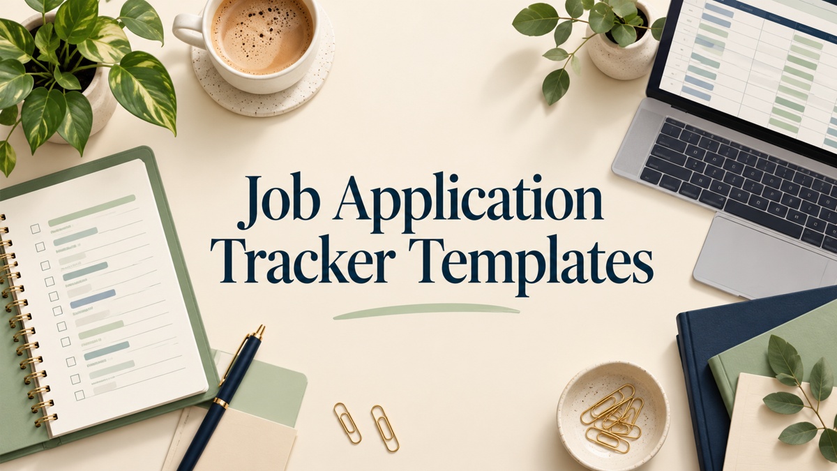Job Application Tracker Templates illustrated article cover