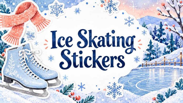 Ice Skating Stickers illustrated article cover
