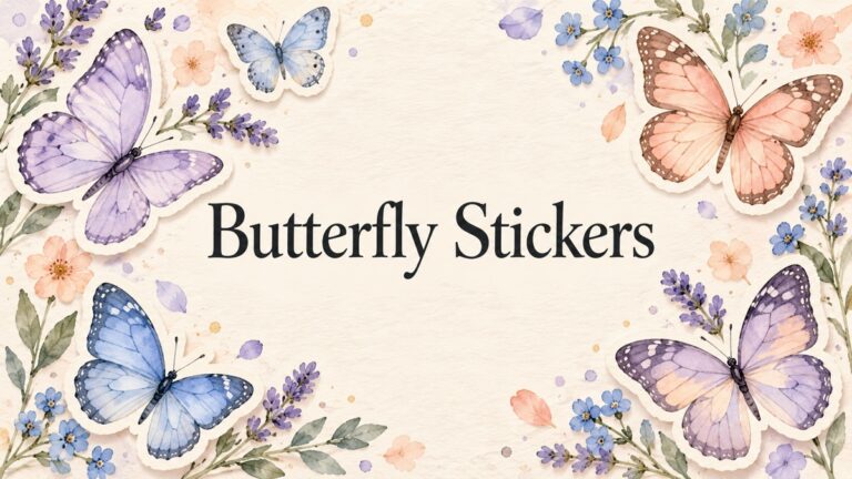Butterfly Stickers illustrated article cover