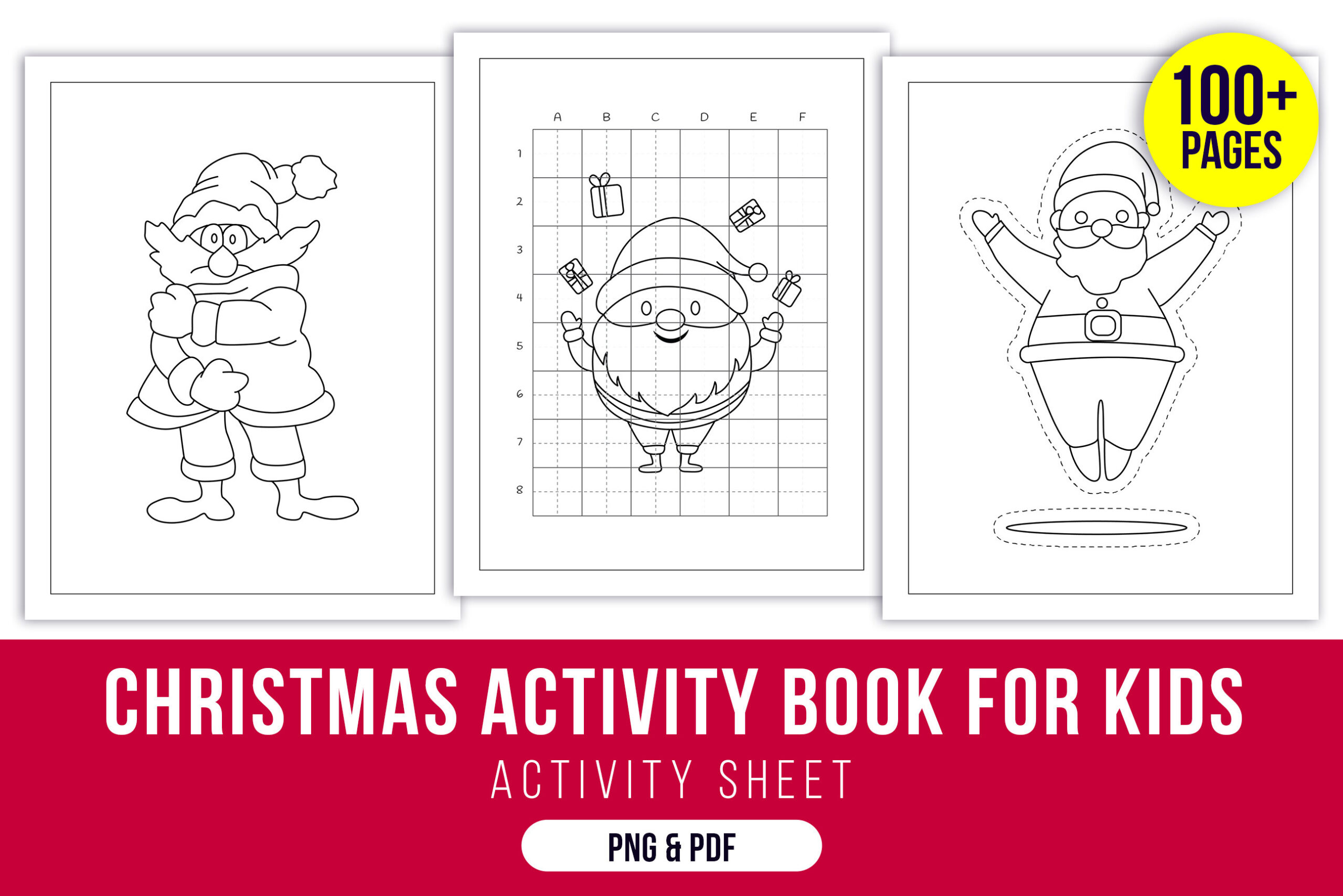 christmas activity books: Christmas Workbook with Coloring, Drawing and Dot Markers original product preview