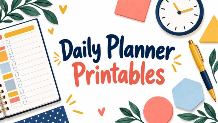 Daily Planner Printables illustrated article cover