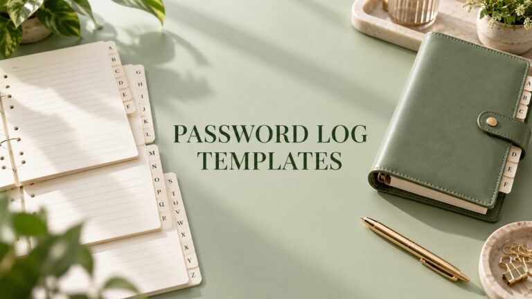 Password Log Templates article cover