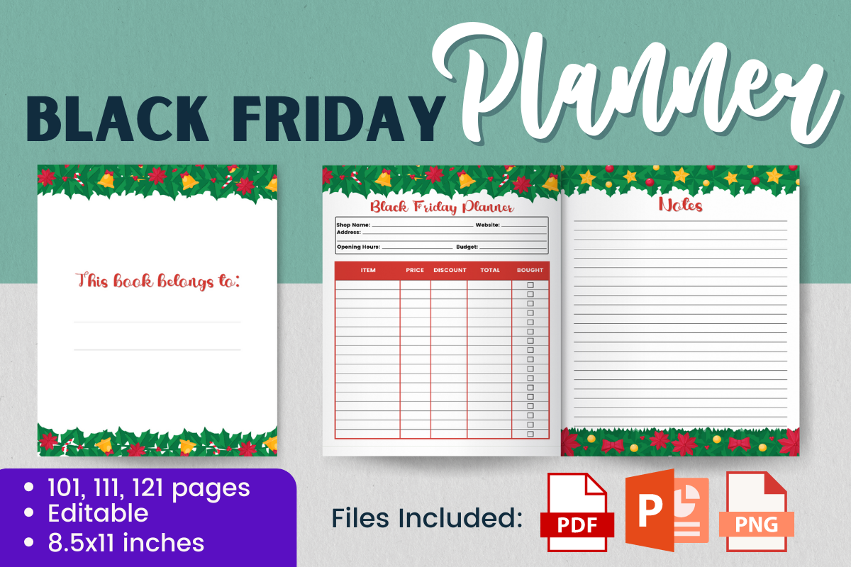 Black Friday Shopping Planner — Black Friday Shopping Planner: Christmas Edition