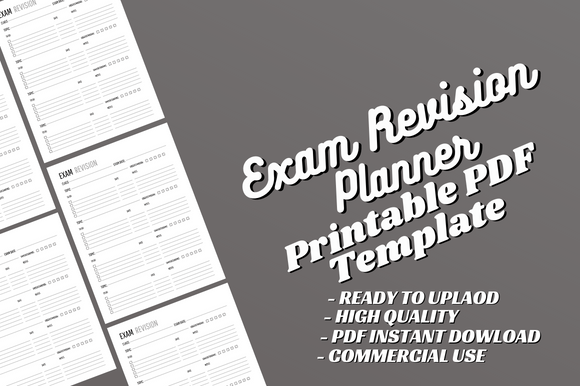 Exam Planner — Canva-Editable Exam Revision Planner