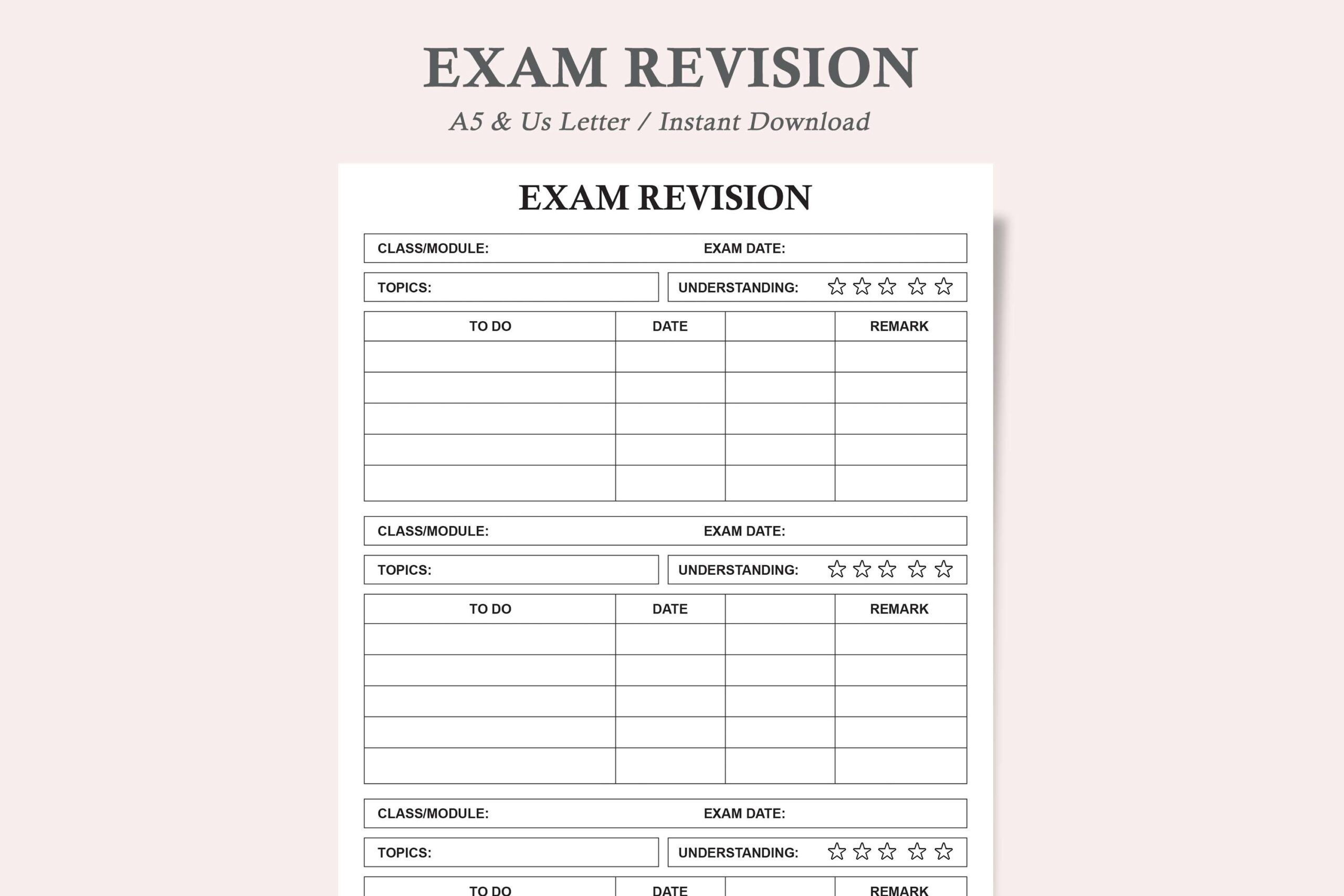 Exam Planner — Minimal Exam Revision Tracker