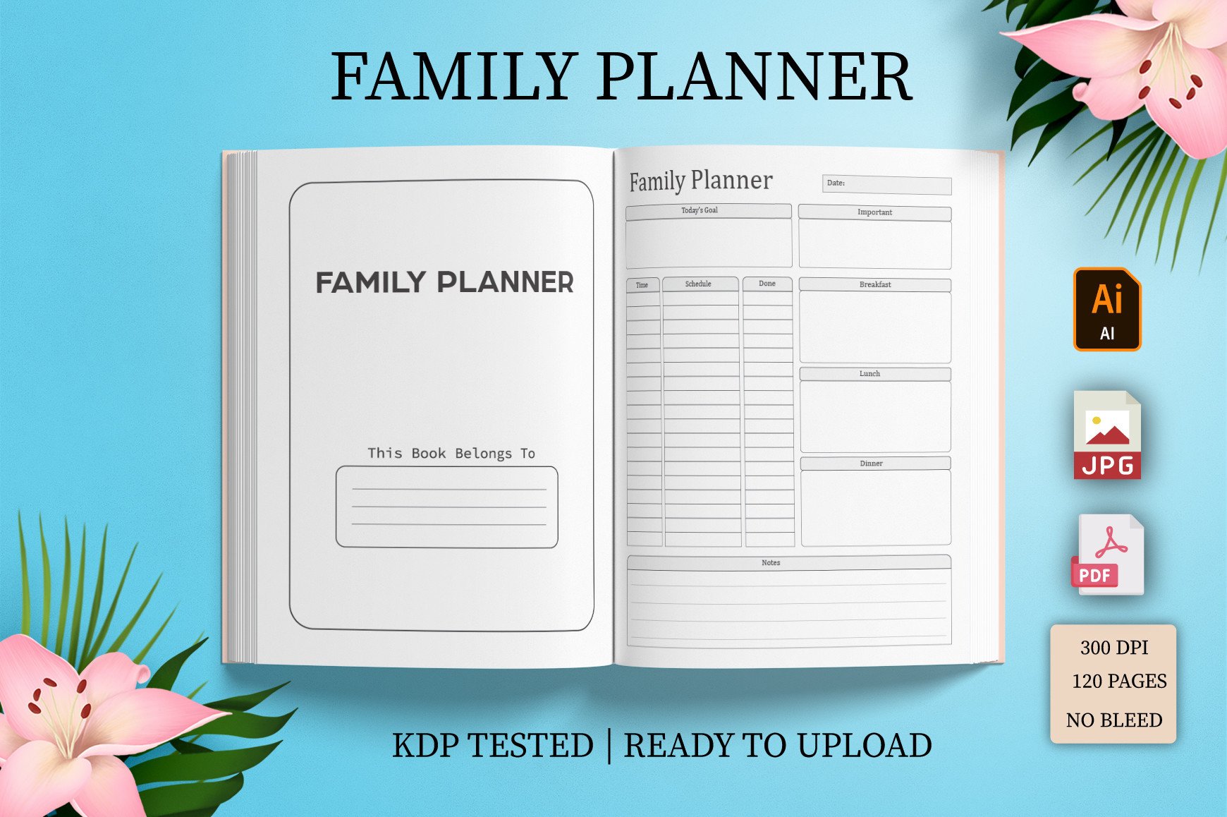 Family Planner — Editable Family Planner Interior by Shumaya