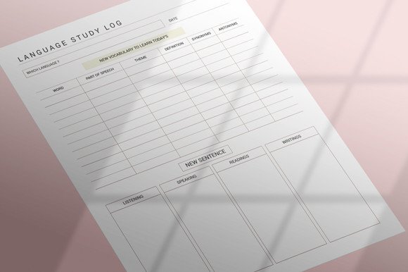 Language Learning Planner — Language Study Planner with Editable Source Files