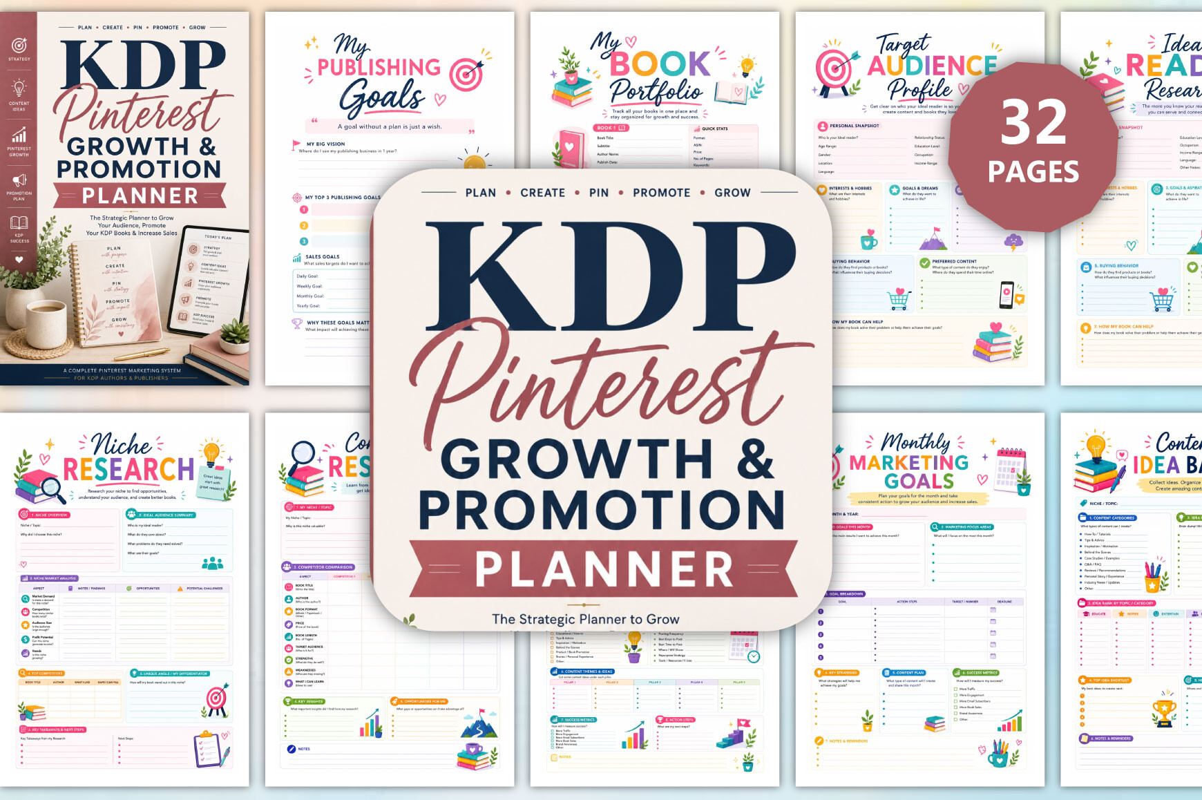 Pinterest Planner — KDP Pinterest Growth and Promotion Planner