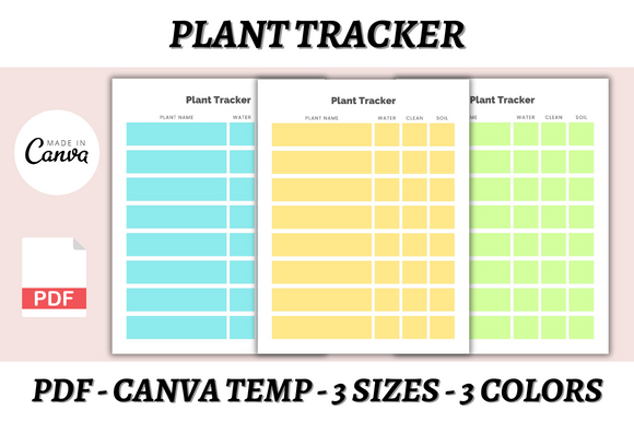 Plant Care Journal: A Simple Plant Tracker in Three Paper Sizes original product preview