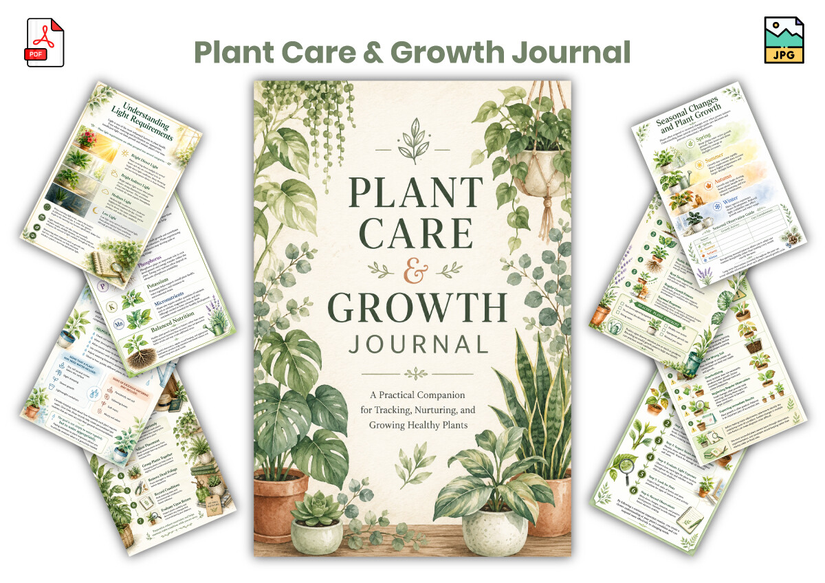 Plant Care Journal: A 31-Page Journal for Growth Records and Reflection original product preview
