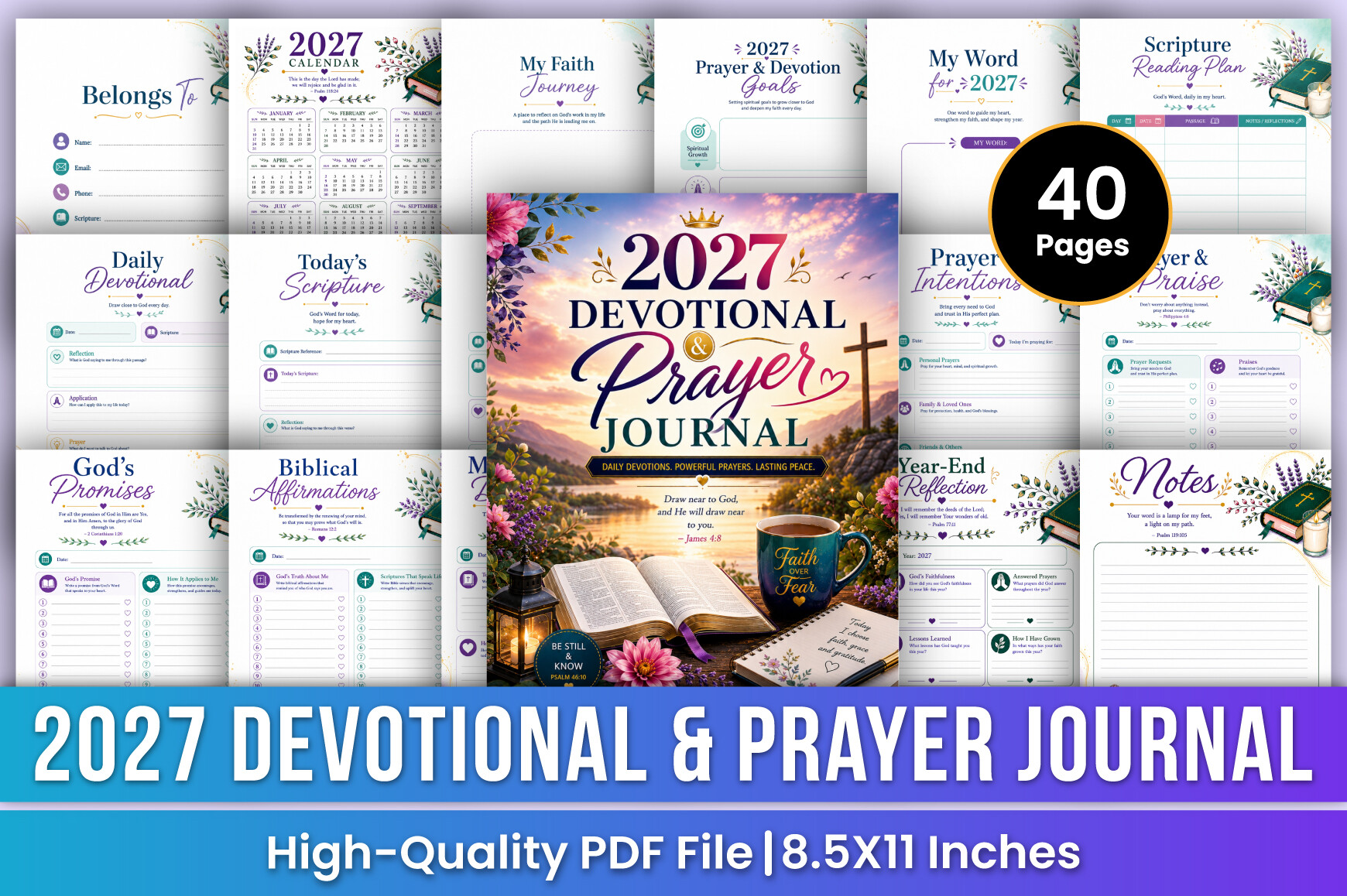 Prayer Journal — 2027 Devotional & Prayer Journal Kdp