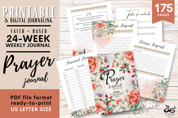 Prayer Journal — Prayer Journal for Women/ Weekly Journal
