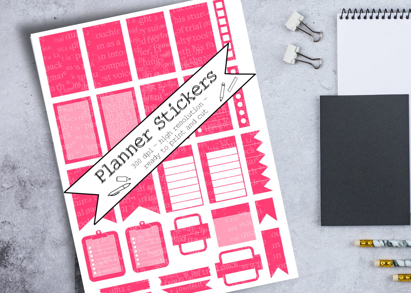 Printable Planner Stickers: Sweet Sorbet Printable Planner Stickers