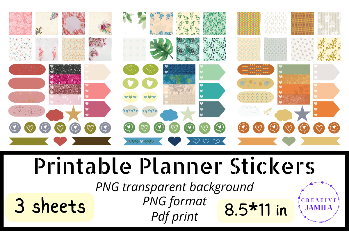 Printable Planner Stickers: Printable Planner Sticker Pages