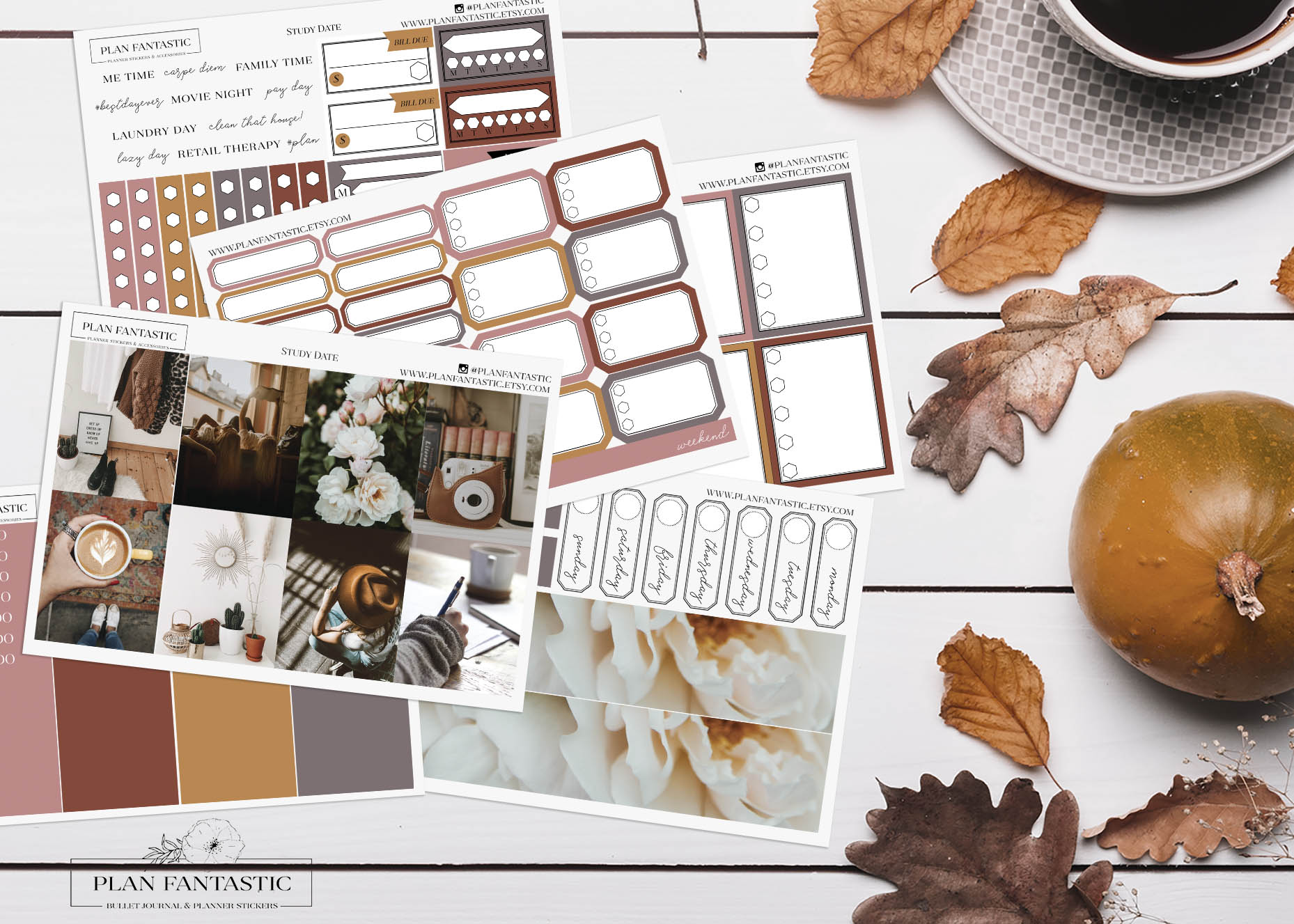 Printable Planner Stickers: Study Date Printable Planner Sticker Kit