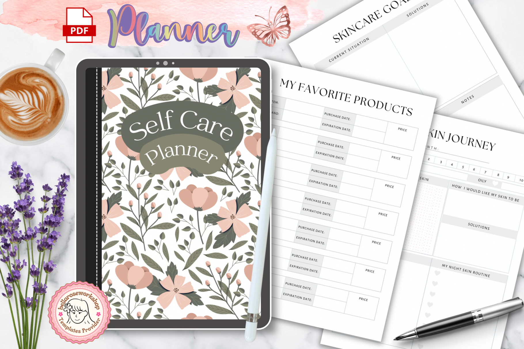 Self Care Planner — Self Care Planner by bellaROSEworkshop
