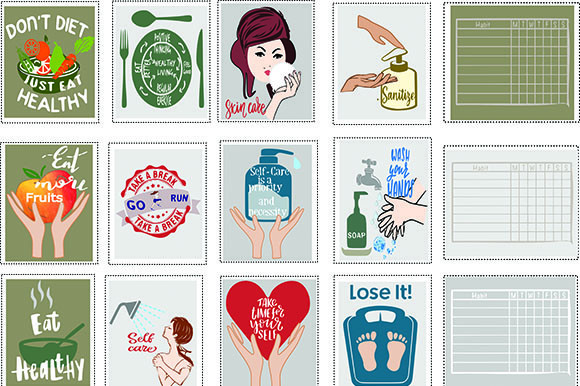 Self Care Planner Stickers: Self Care Stickers