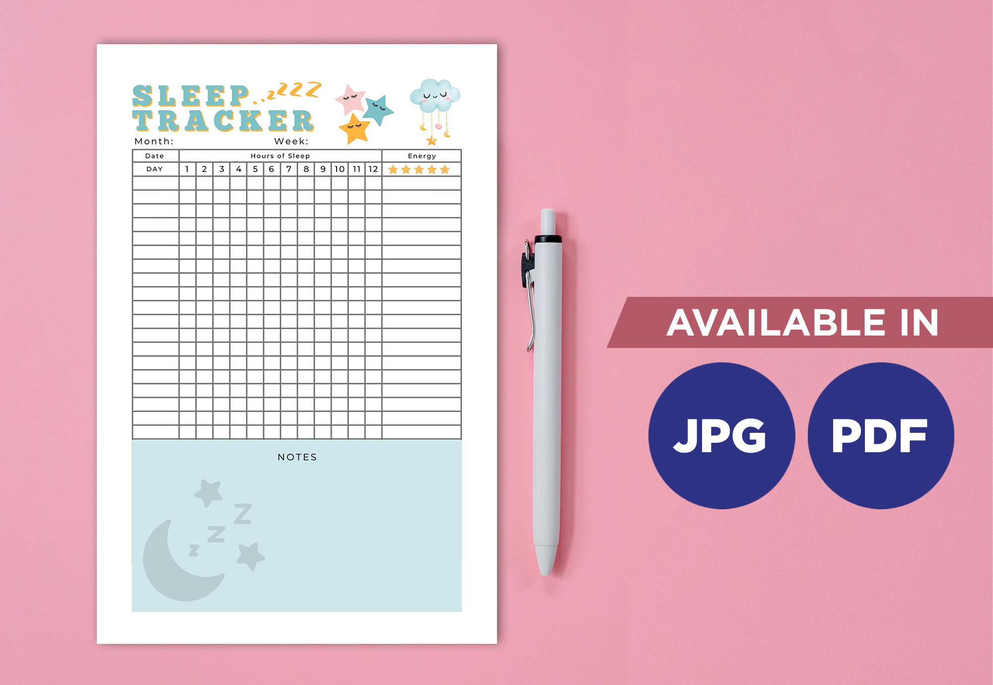 Sleep Tracker: Four-Size Sleep Tracker by TiveCreate