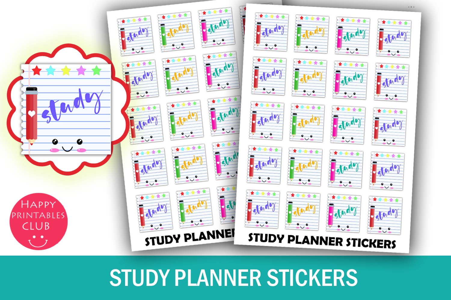 Student Planner Stickers: Study Planner Stickers