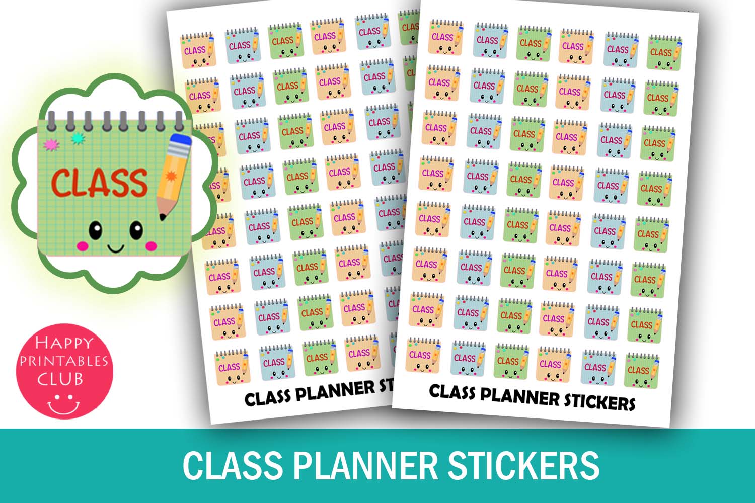 Student Planner Stickers: Class Reminder Planner Stickers