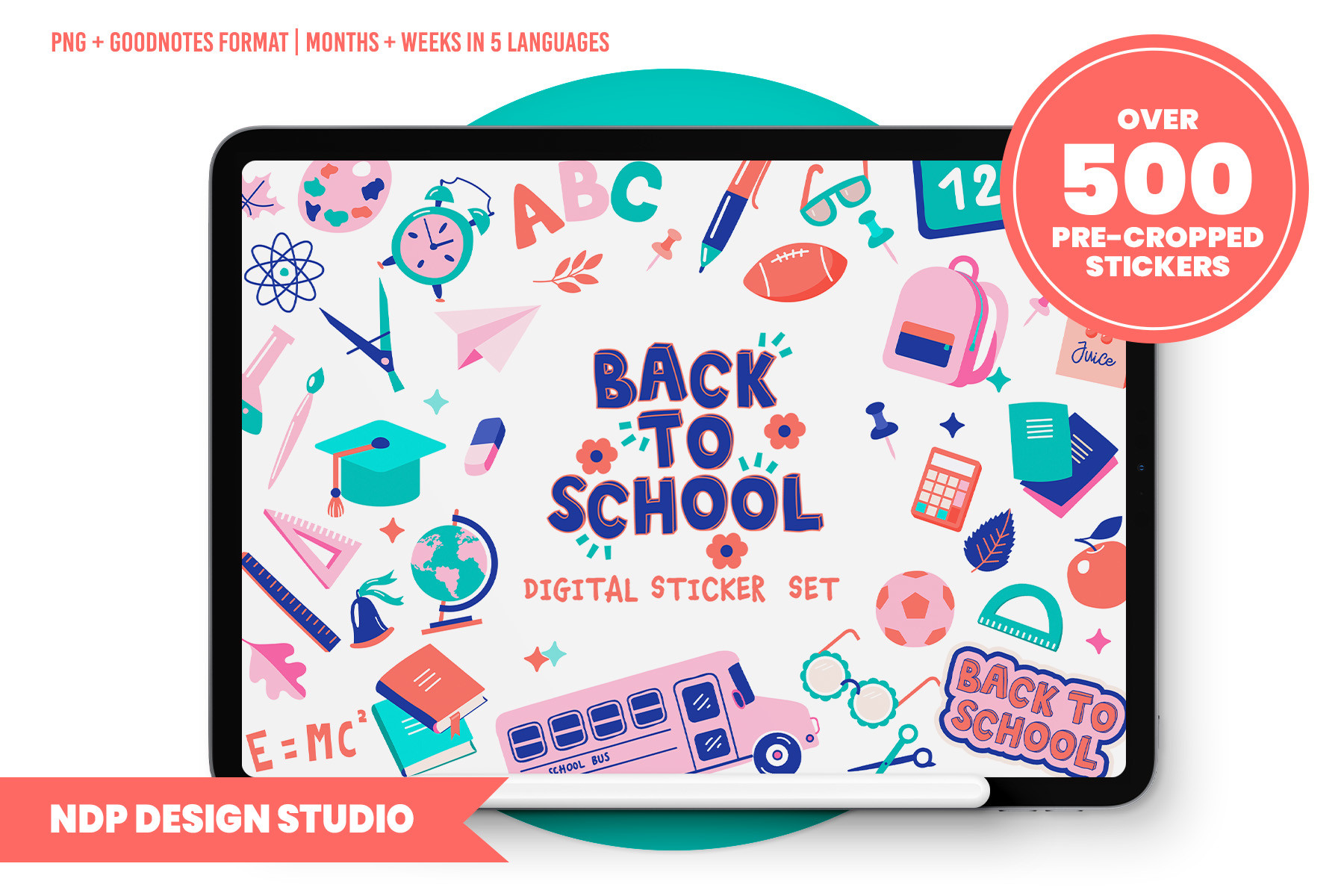 Student Planner Stickers: Digital Planner Stickers Back to School