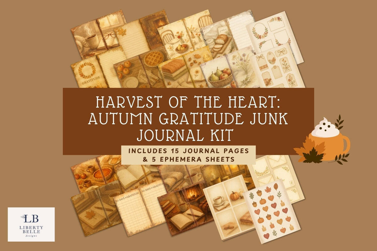 thanksgiving journal: Harvest of the Heart Bi-Fold Pages for Thankful Moments original product preview