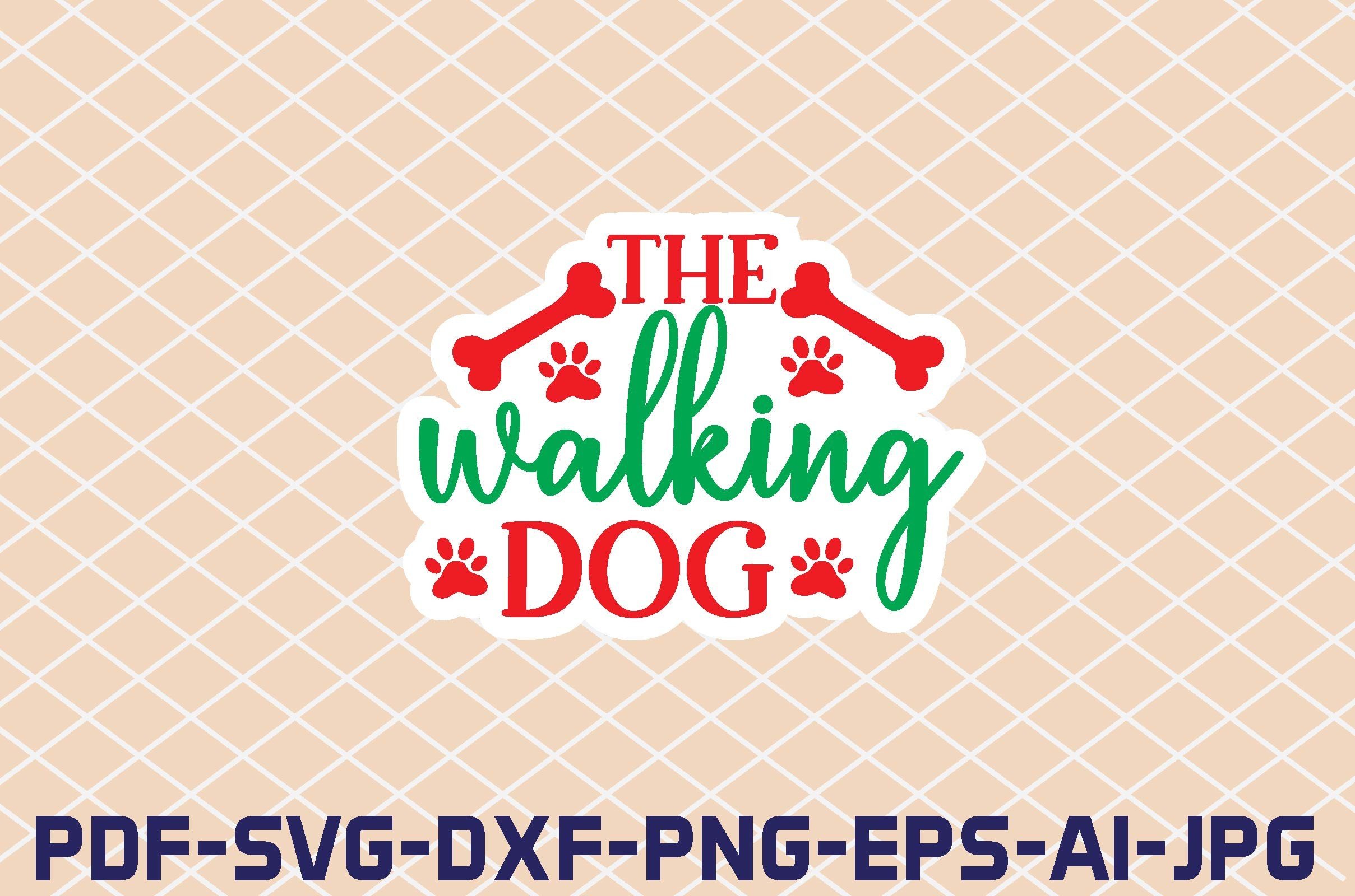 pet planner stickers: Dog Walk Log Lettering original product preview