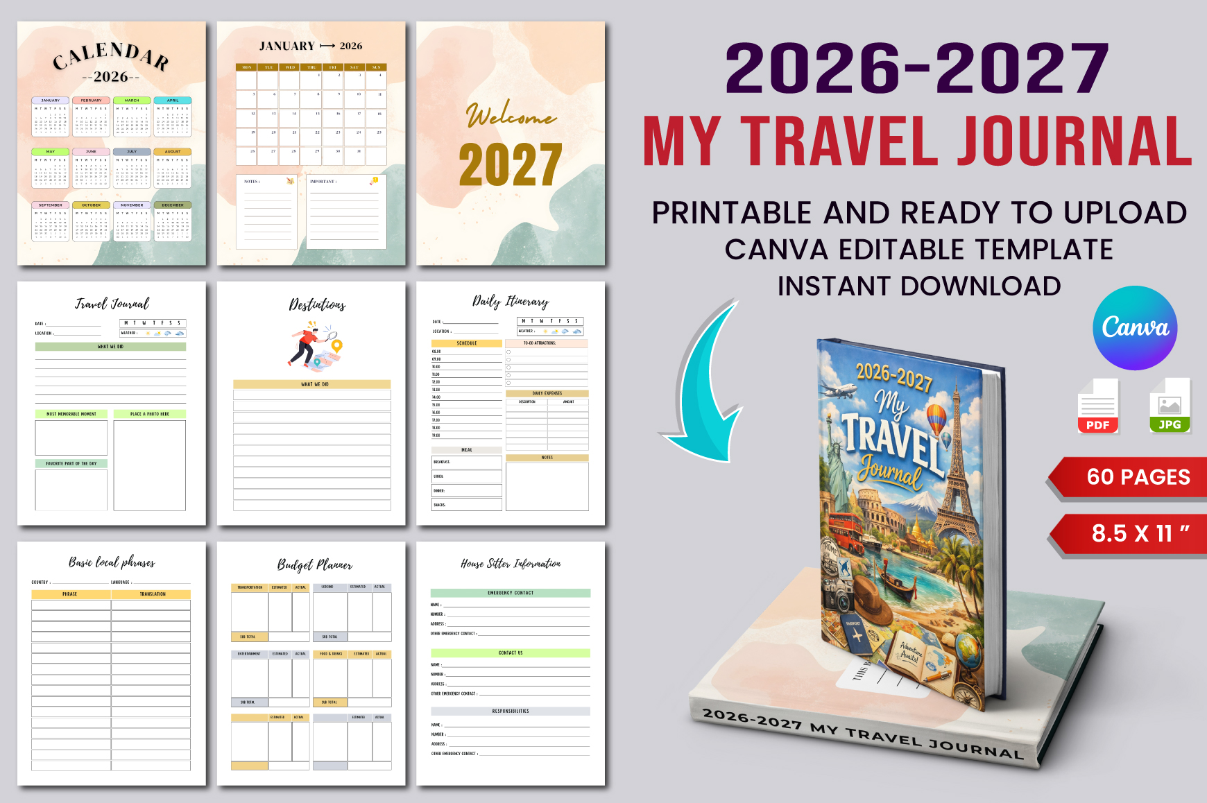 Travel Journal: designmela01: 2026–2027 Planning and Memory Journal