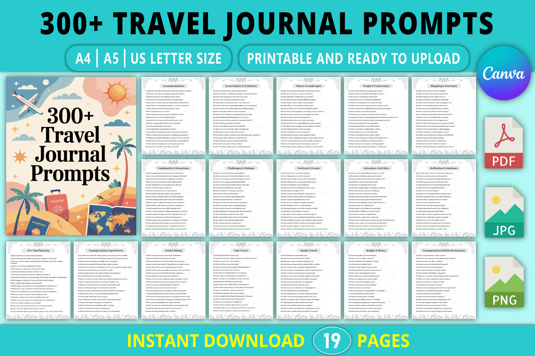 Travel Journal: Tabiya Studio: 300+ Travel Journal Prompts