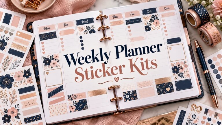 Weekly Planner Sticker Kits — planning ideas and sticker sheets