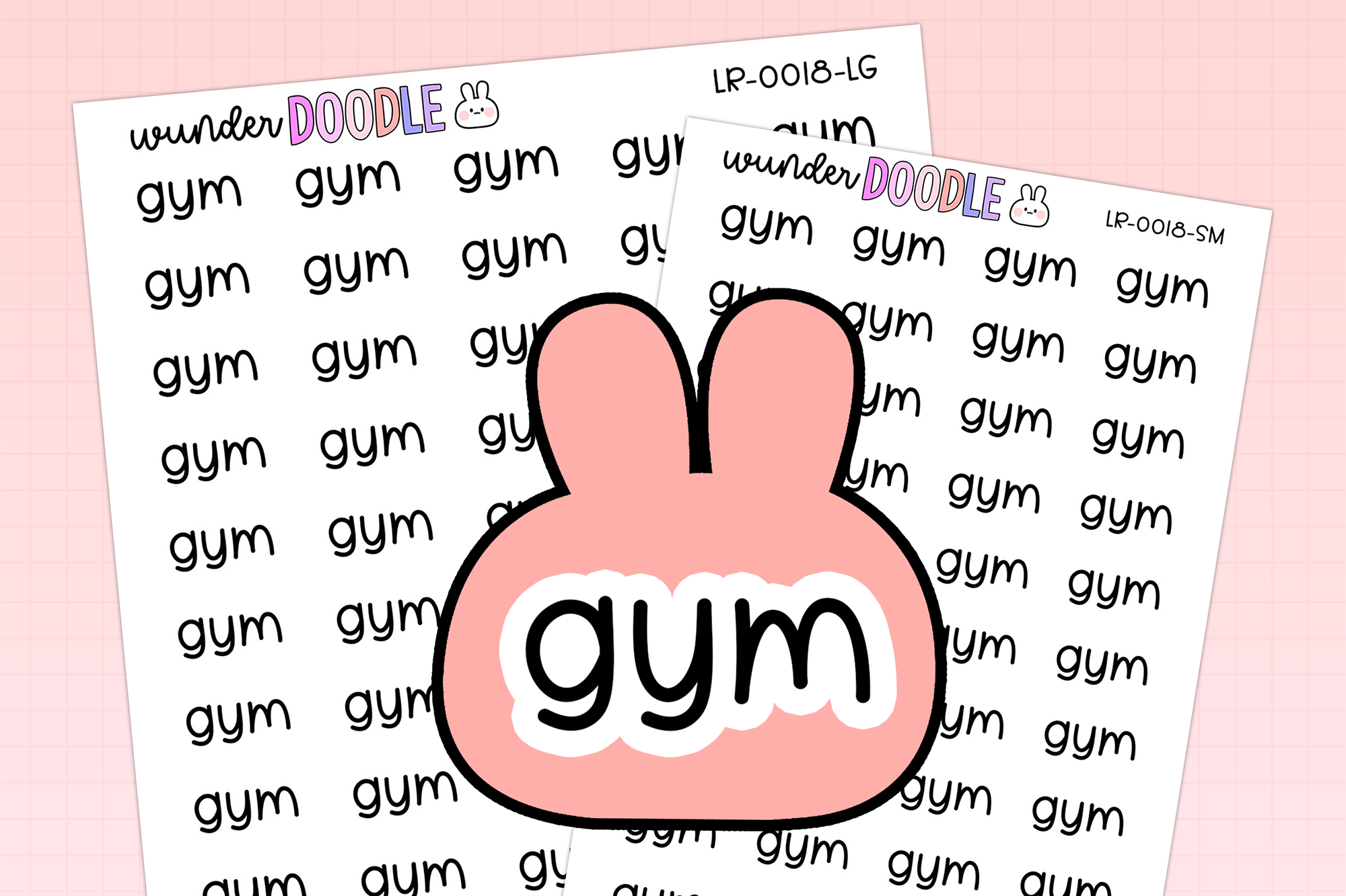 Workout Planner Stickers: Gym Printable Planner Stickers