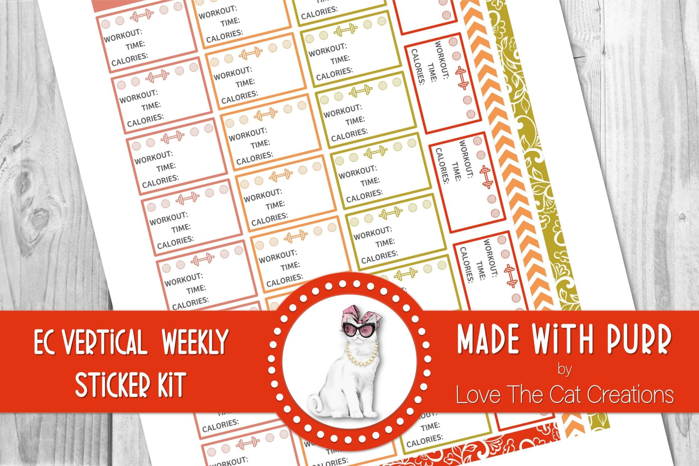 Workout Planner Stickers: Workout Planner Stickers